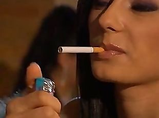 Smoking italian Hot Brunette